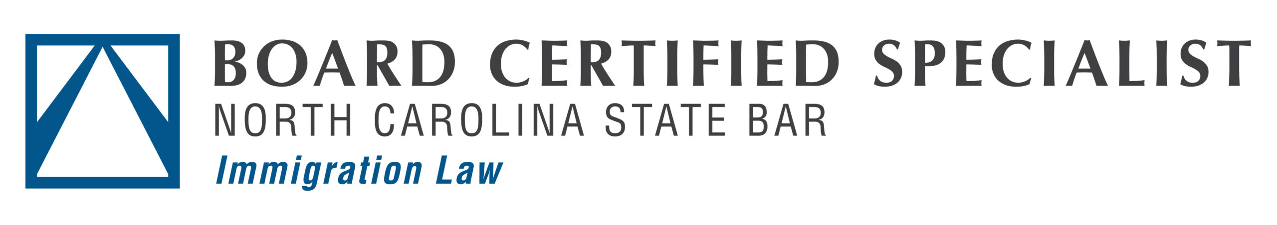 Specialist in Immigration Law by N.C. State Bar logo